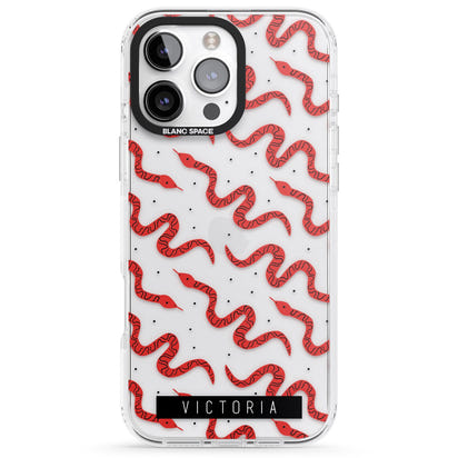 Personalised Red Snake Pattern