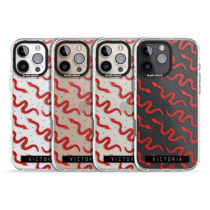Personalised Red Snake Pattern