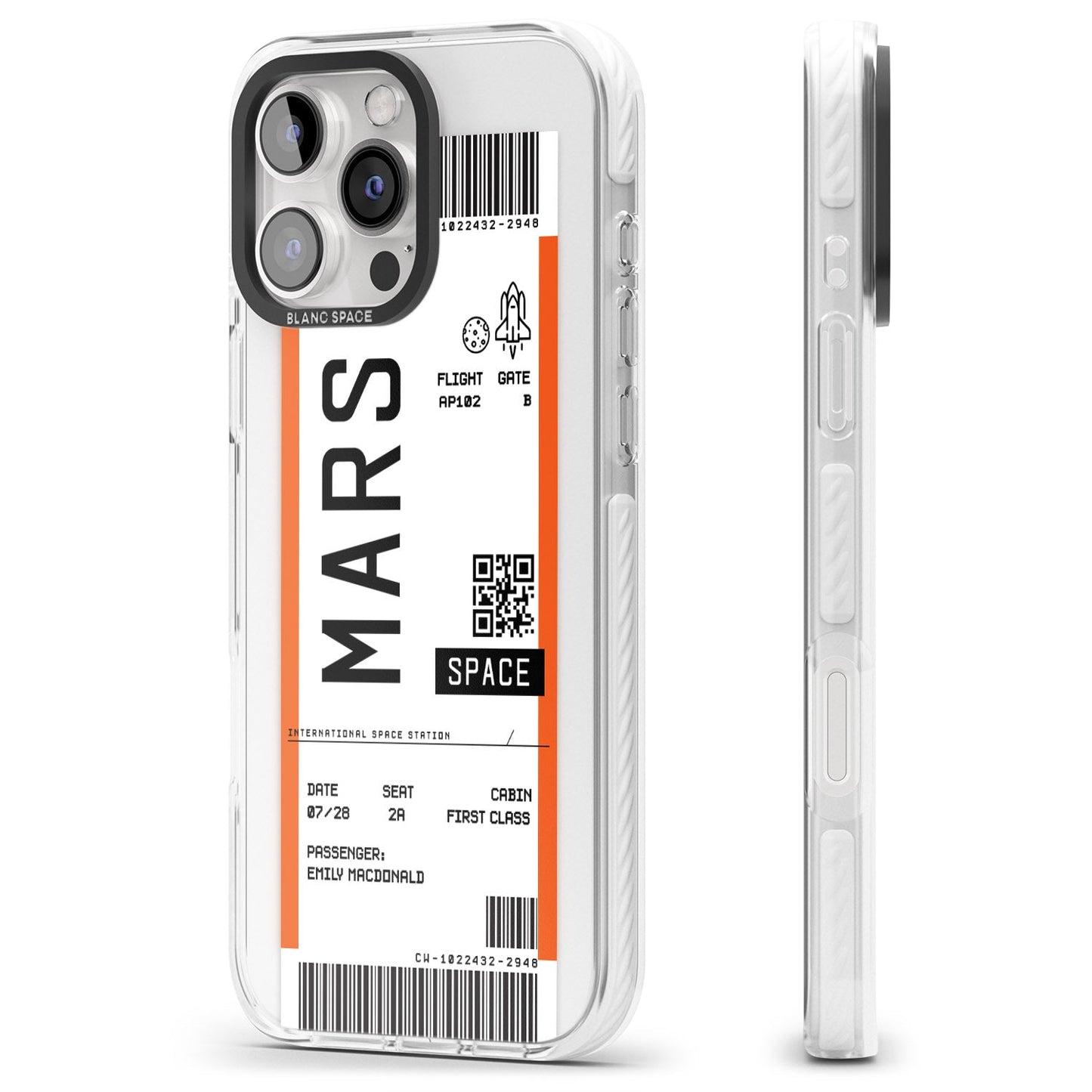 Personalised Mars Travel Ticket