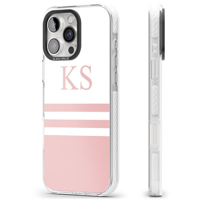 Personalised Pink Stripes & Initials