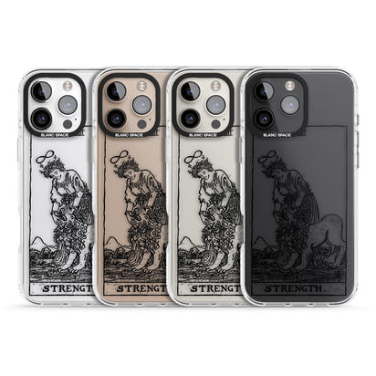 Personalisierte Stärke-Tarotkarte (Transparent)