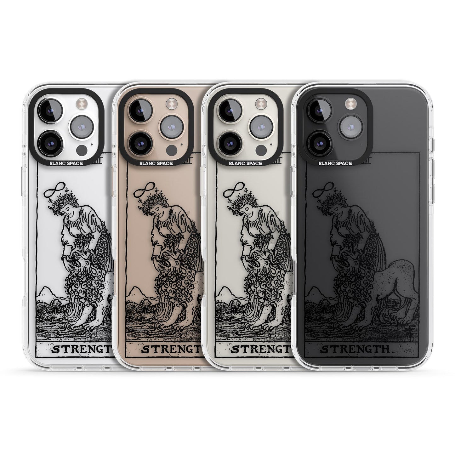 Personalisierte Stärke-Tarotkarte (Transparent)