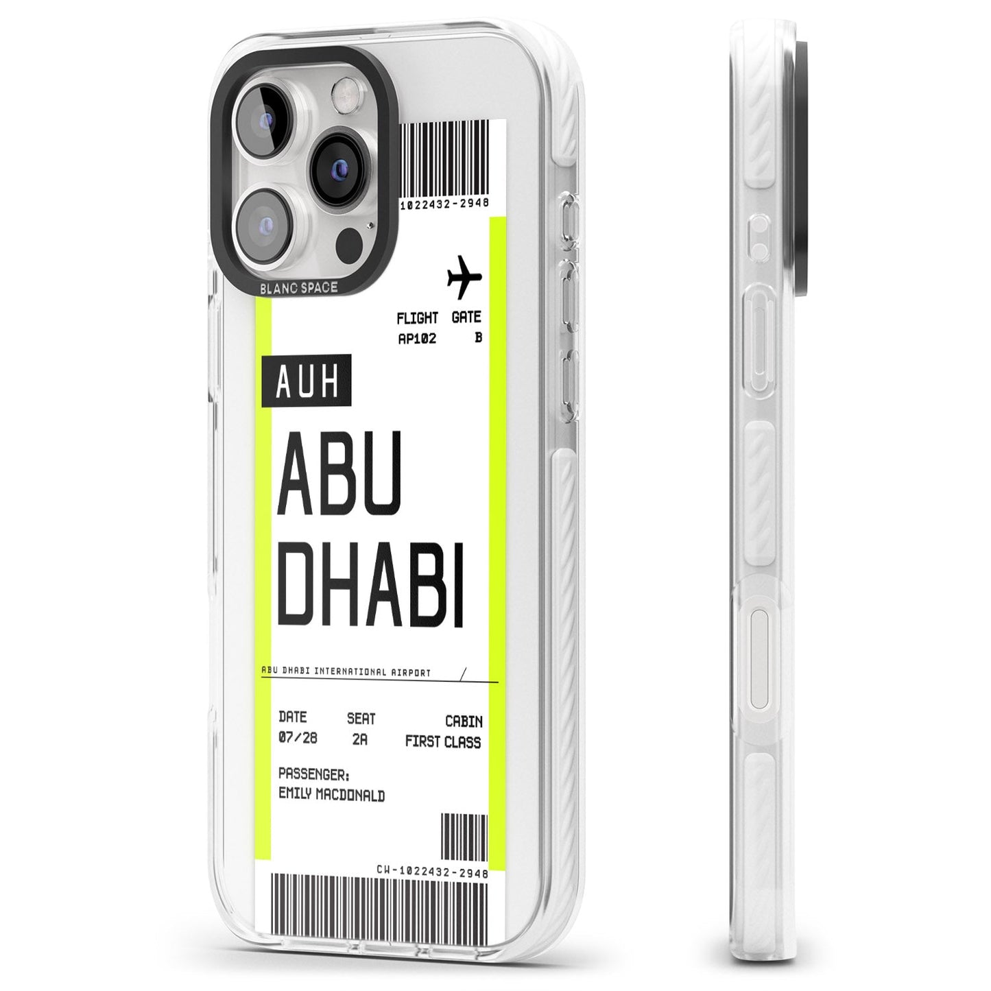 Personalised Abu Dhabi Boarding Pass