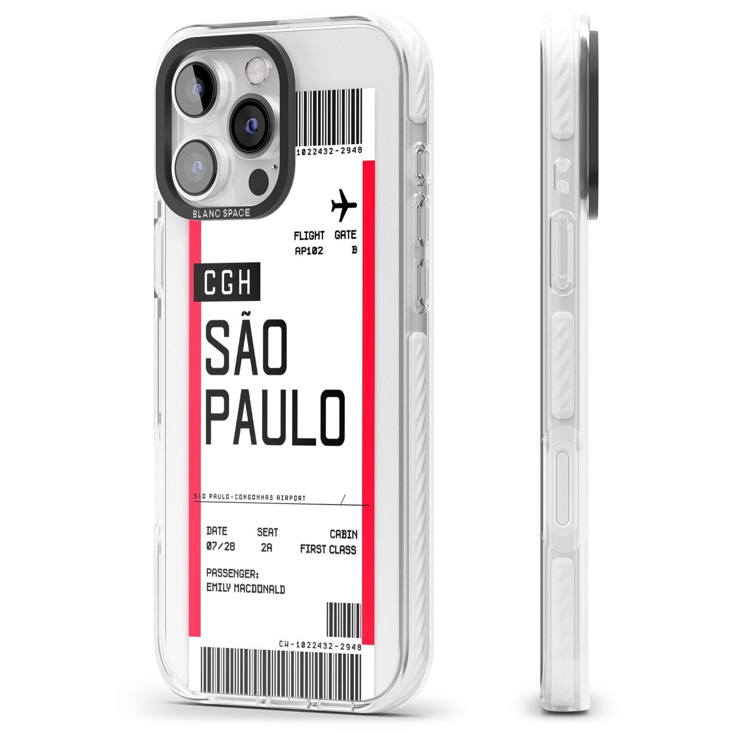 Personalisierte Bordkarte für São Paulo