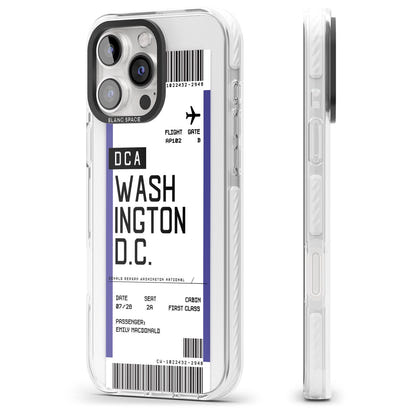 Personalised Washington D.C. Boarding Pass