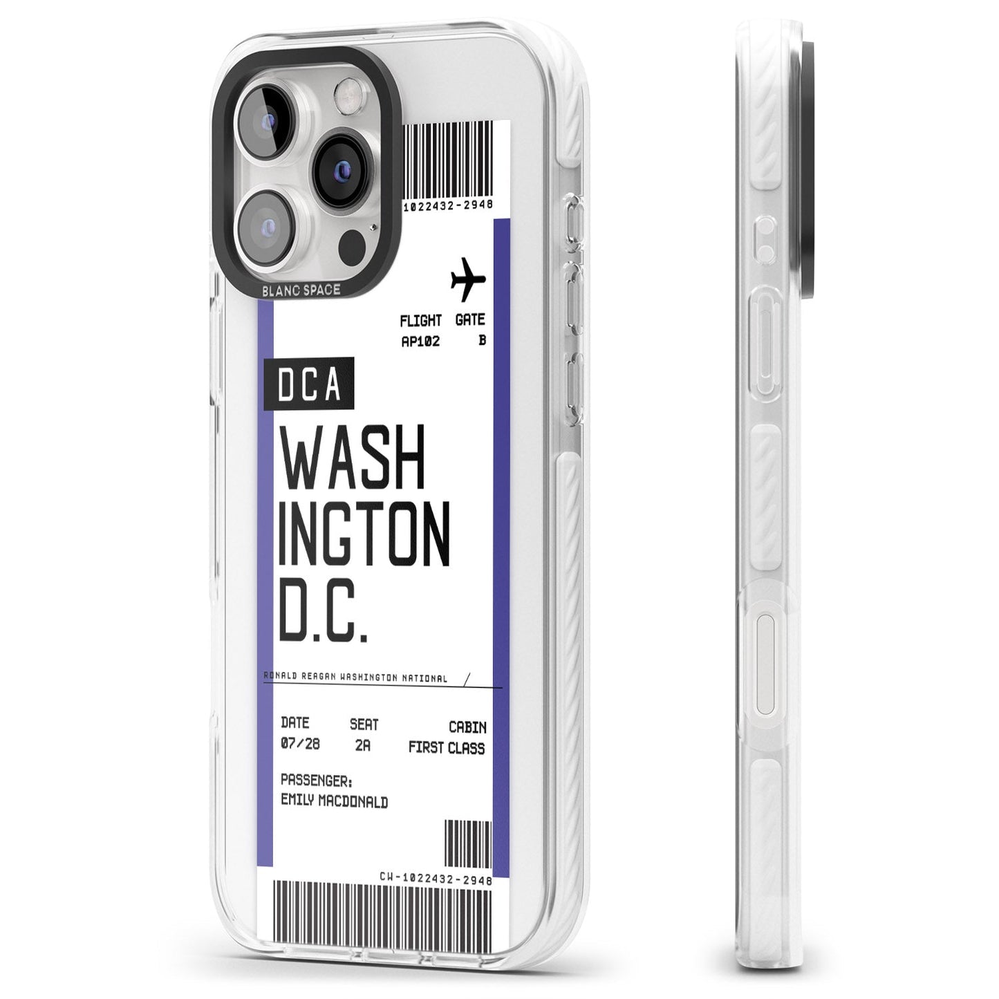 Personalised Washington D.C. Boarding Pass