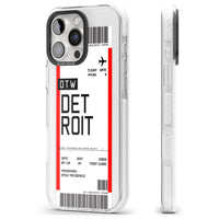 Carte d'embarquement personnalisée pour Détroit