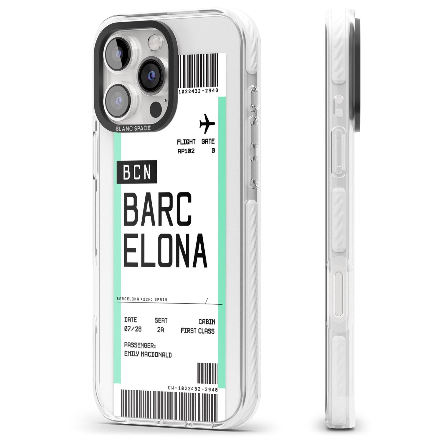 Personalised Barcelona Boarding Pass