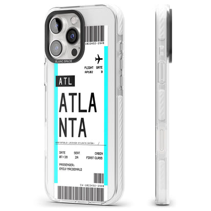 Personalisierte Atlanta-Bordkarte