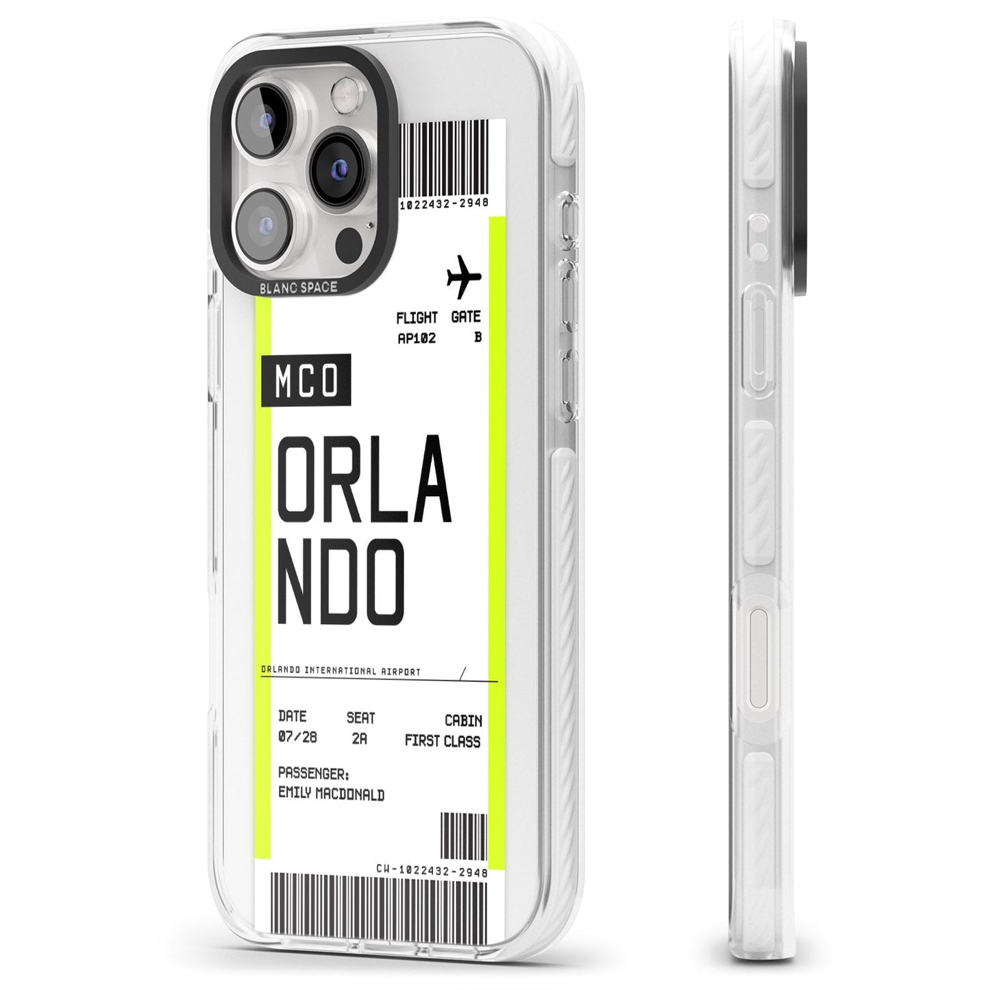 Personalised Orlando Boarding Pass