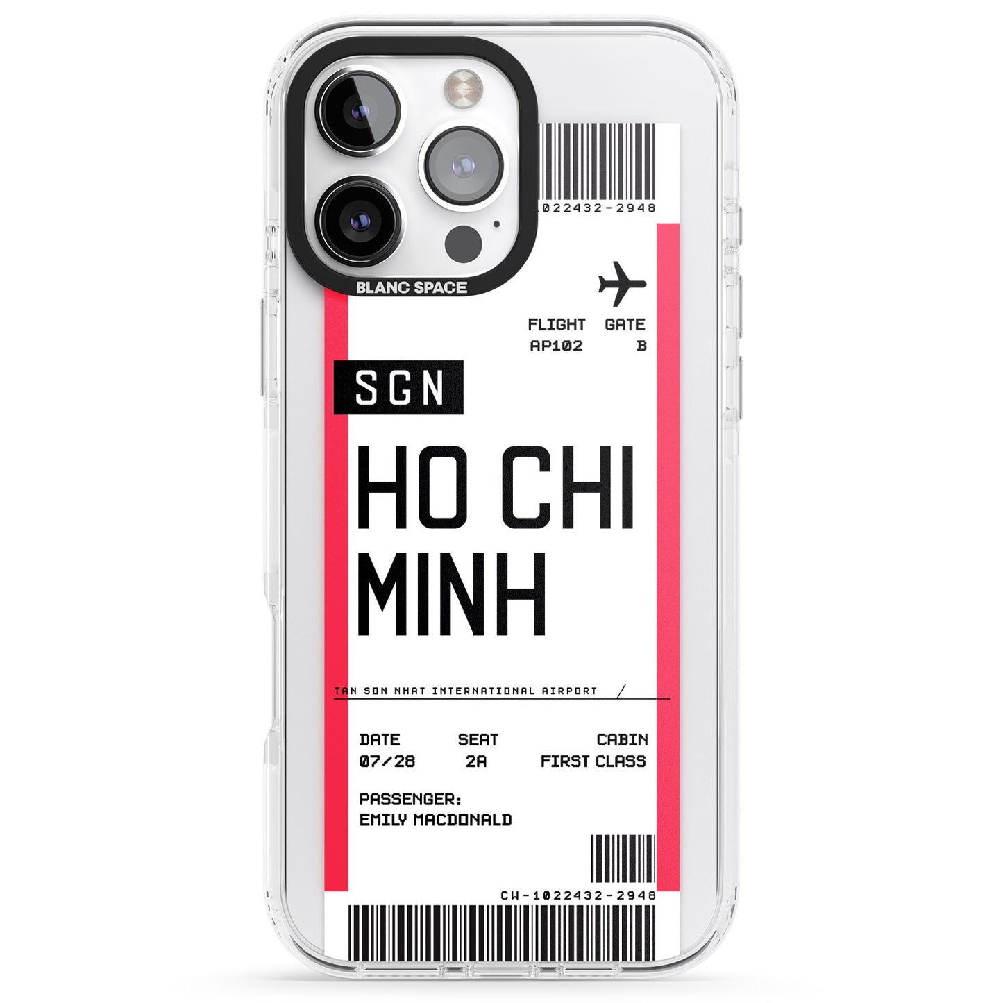Personalised Ho Chi Minh Boarding Pass