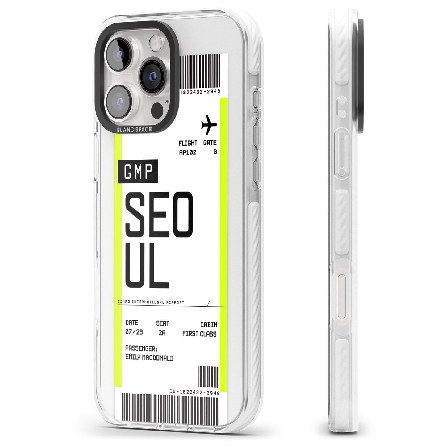 Personalised Seoul Boarding Pass