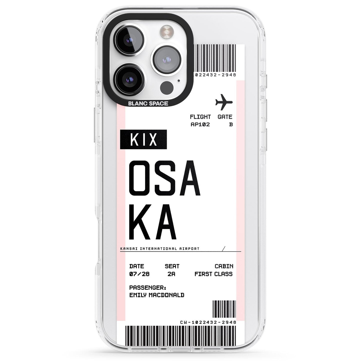 Personalised Osaka Boarding Pass