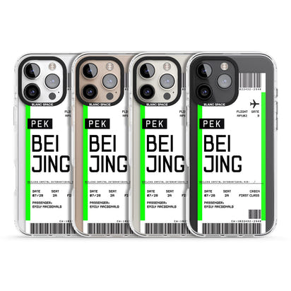 Carte d'embarquement personnalisée pour Pékin