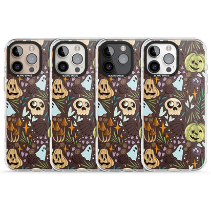 Goblincore Cartoon Halloween Pattern