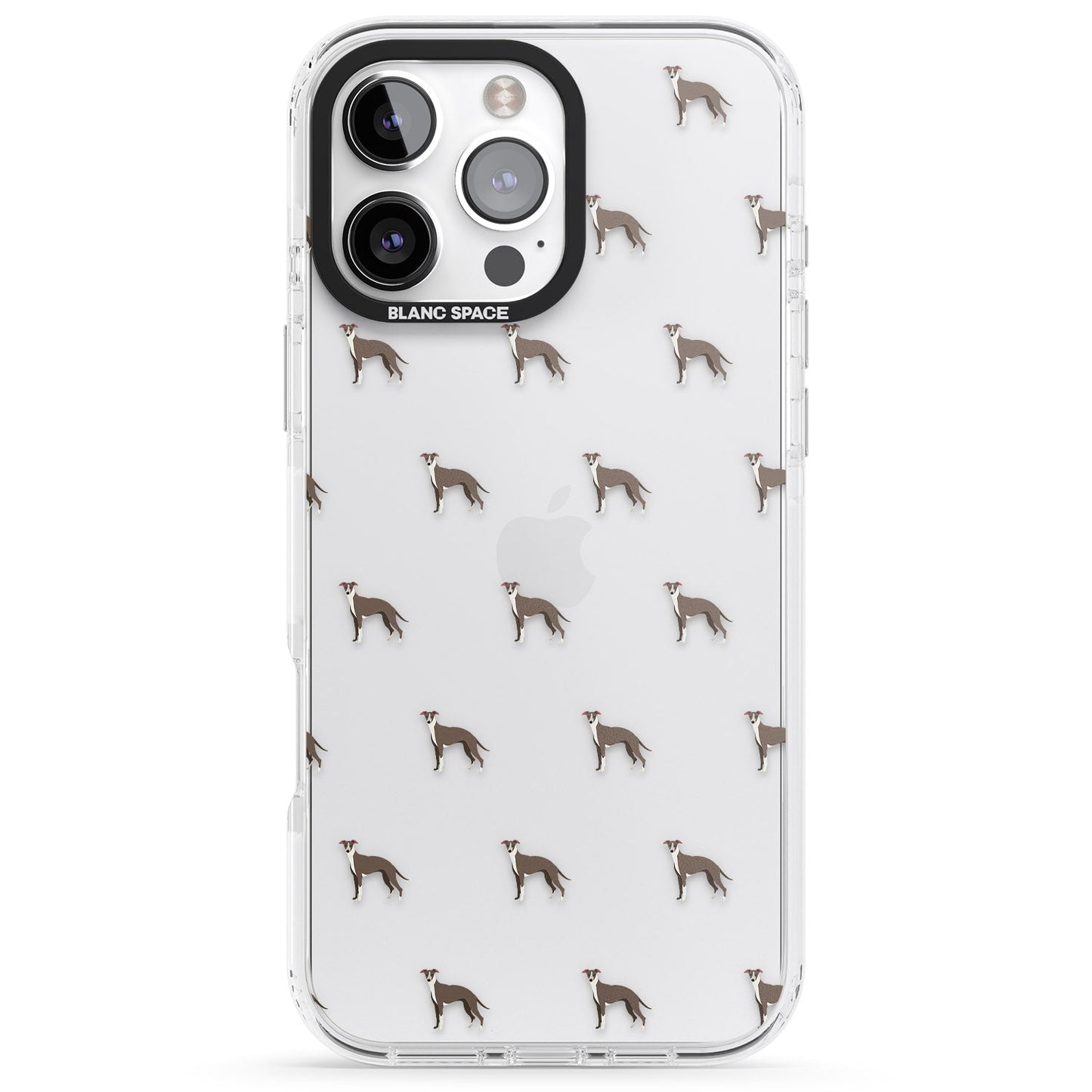 Motif de chien whippet transparent