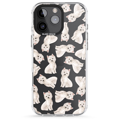 Motif de chien Westie