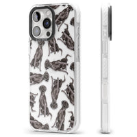 Black Labrador Watercolor Pattern