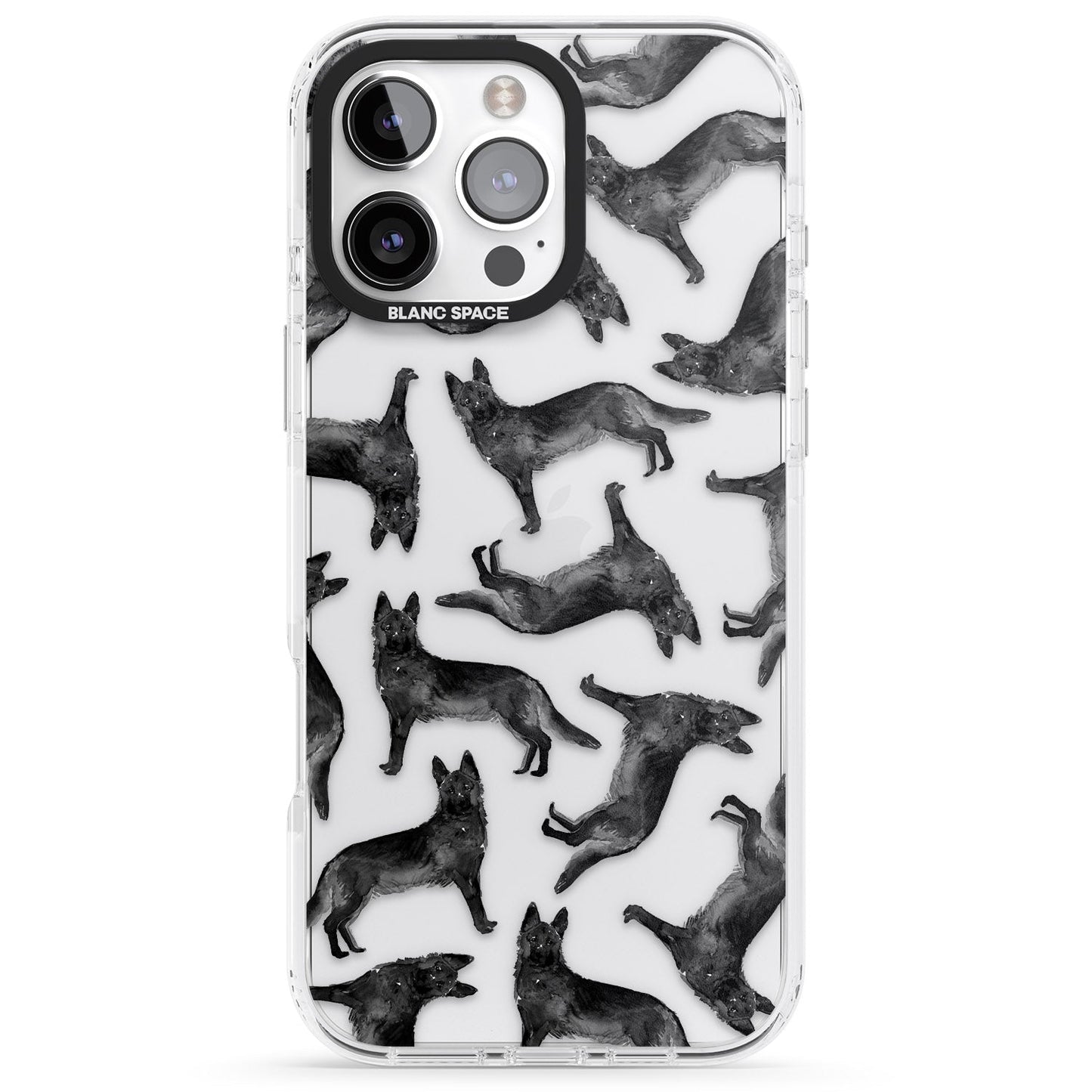 German Shepherd Pattern Black