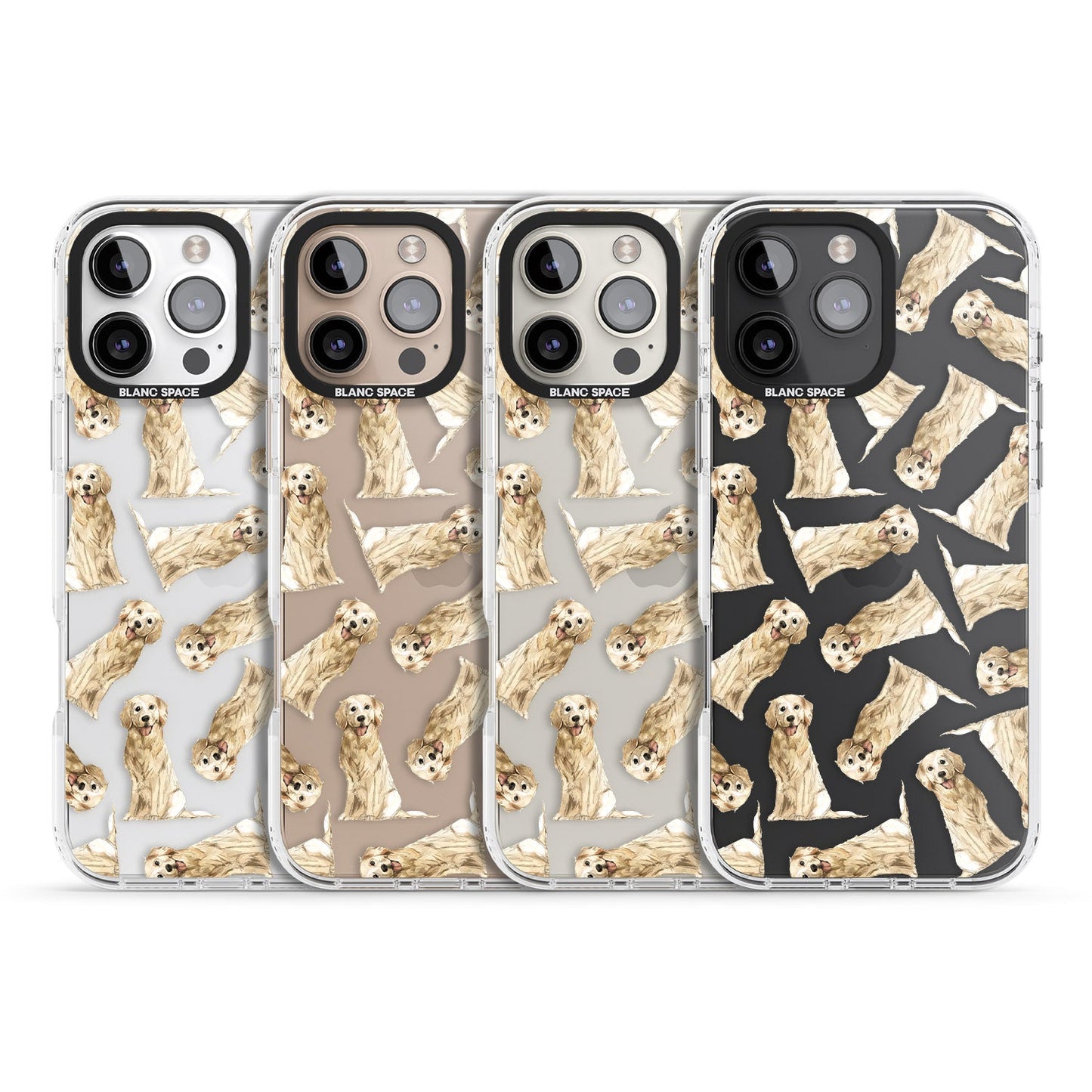 Motif aquarelle de Golden Retriever