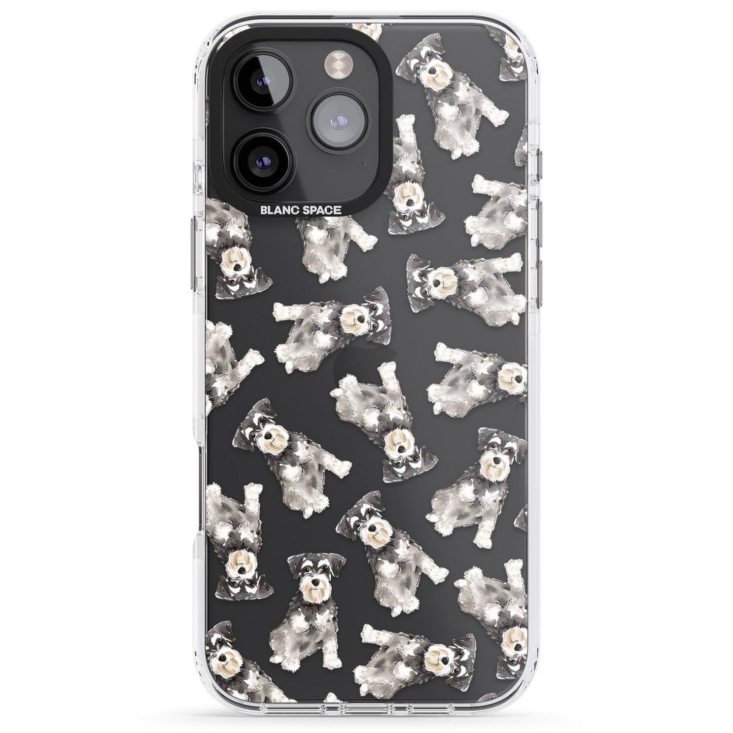 Aquarellzeichnung eines Zwergschnauzers