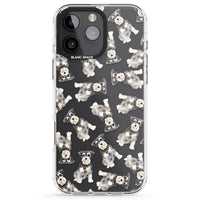 Aquarellzeichnung eines Zwergschnauzers