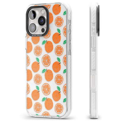 Orangefarbenes Muster