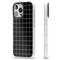 Minimalist Grid Pattern Black