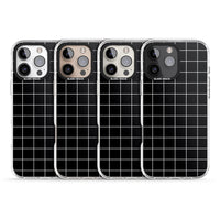 Minimalist Grid Pattern Black