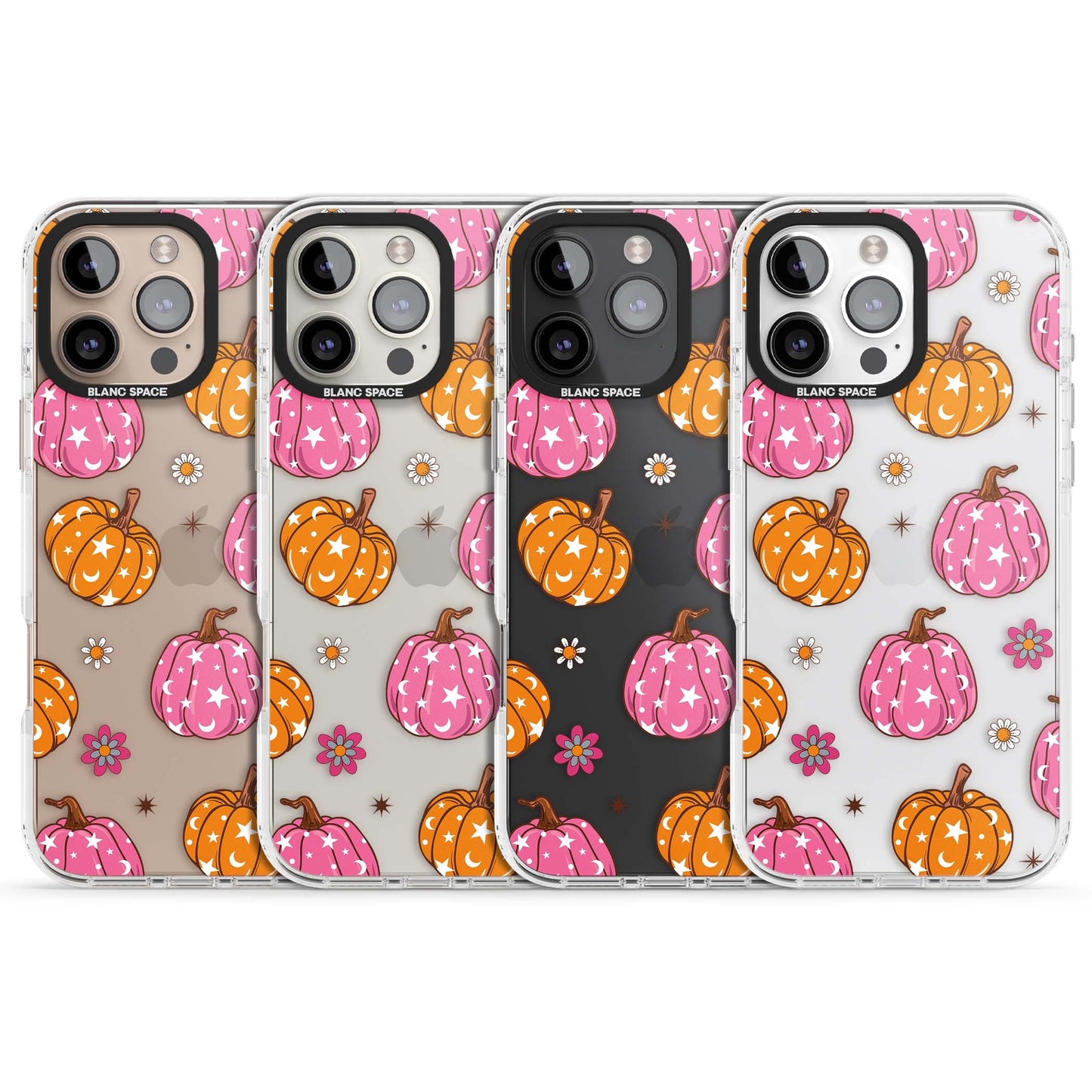 Motif de citrouilles Fleurs et Étoiles