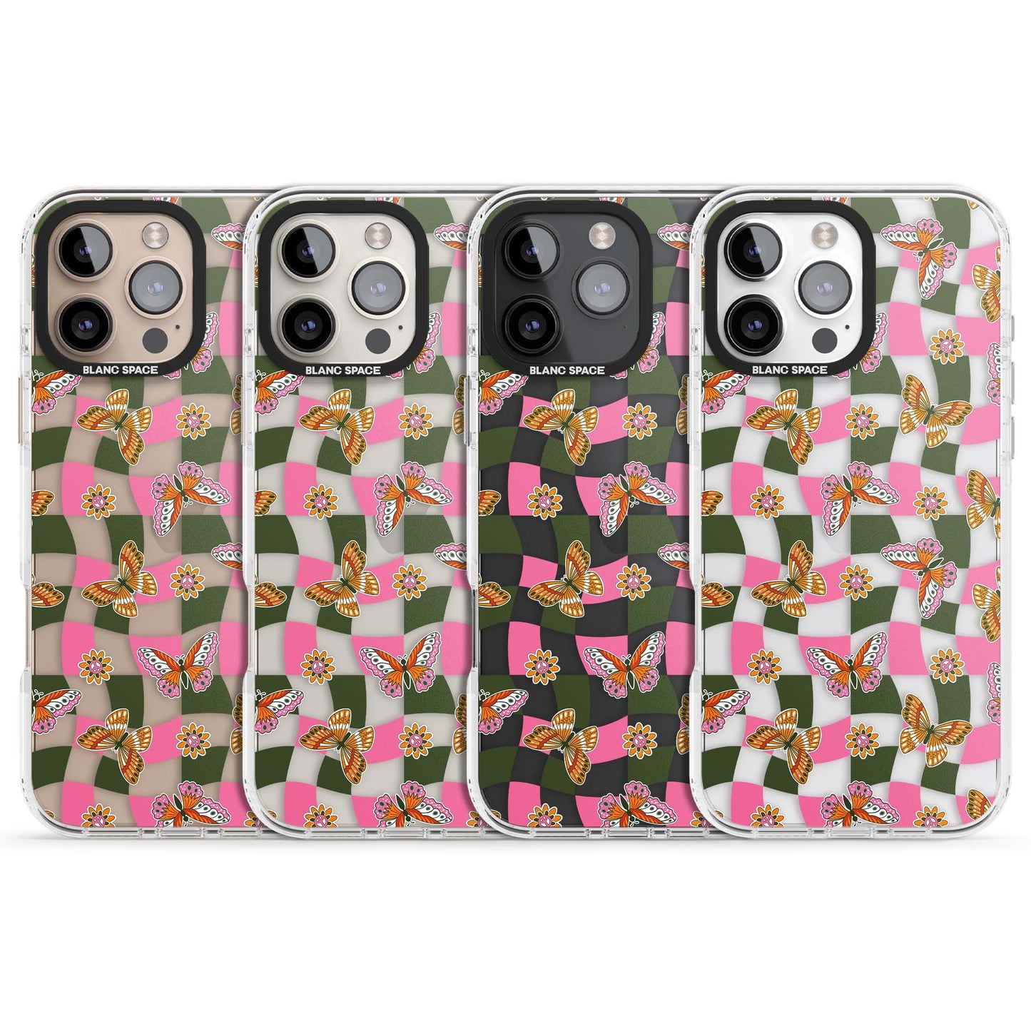 Wavy Butterfly Checked Pattern