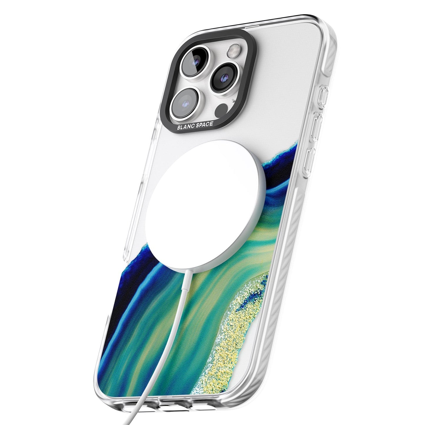 Grüne und blaue Smaragd-Geode