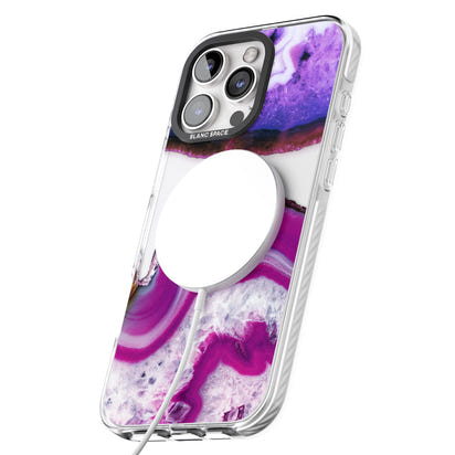 Tranche de cristal d'améthyste