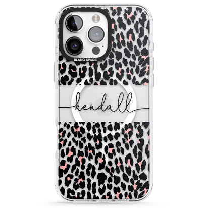 Personalised Cursive Leopard Spots