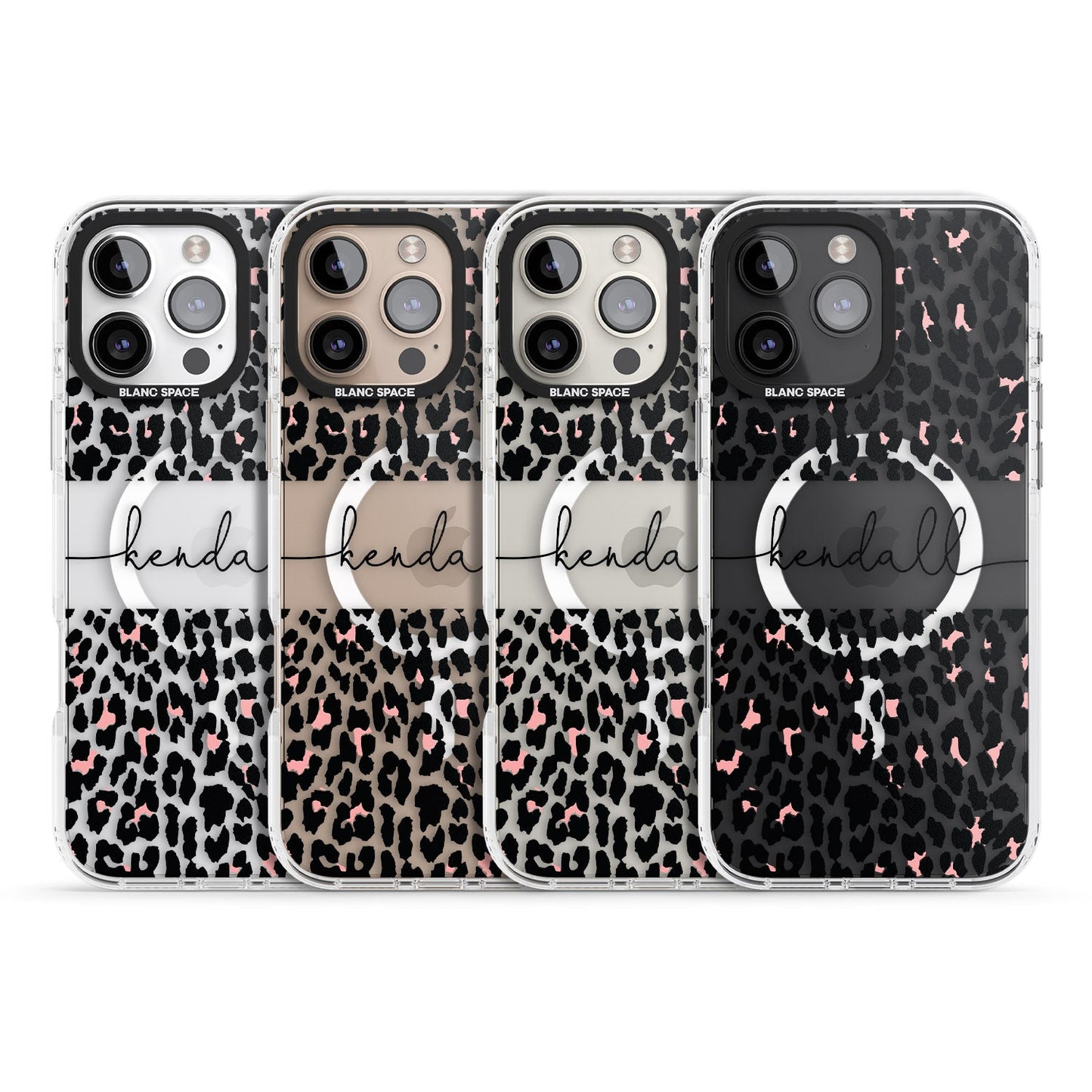 Personalised Cursive Leopard Spots