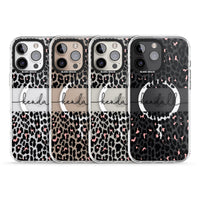 Personalised Cursive Leopard Spots