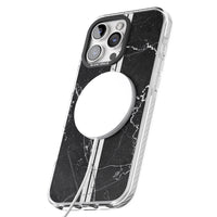 Personalised Black Marble Stripe Initials