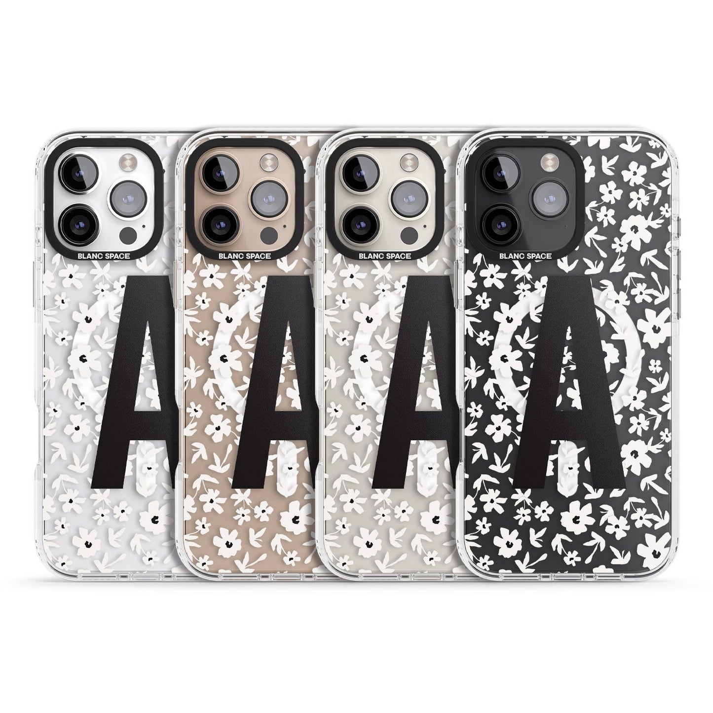 Initiale en gras personnalisée et florale