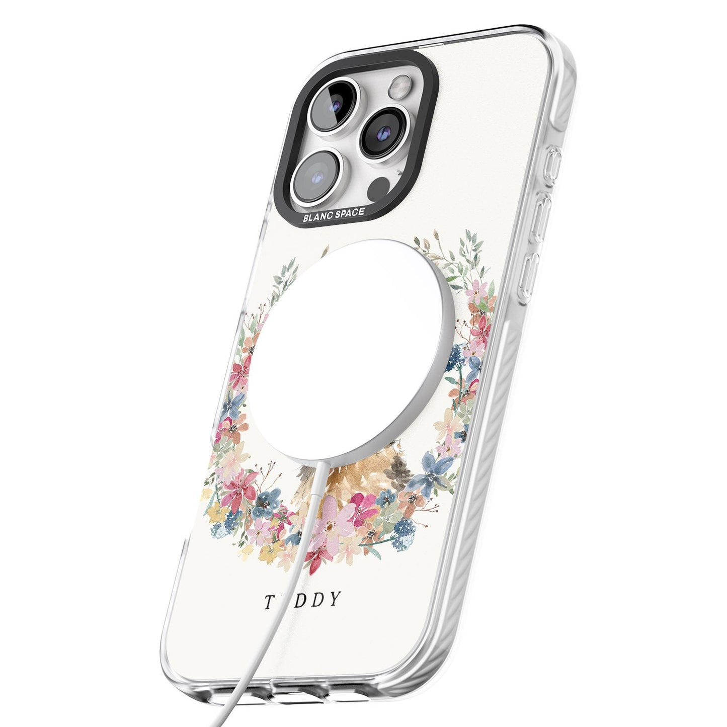 Personalised Yorkshire Terrier Floral Portrait