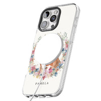 Personalised English Bulldog Floral Portrait