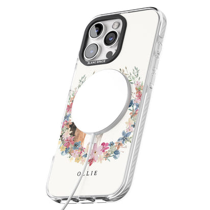 Personalised Beagle Floral Portrait