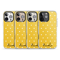 Personalised Yellow Polka Dot