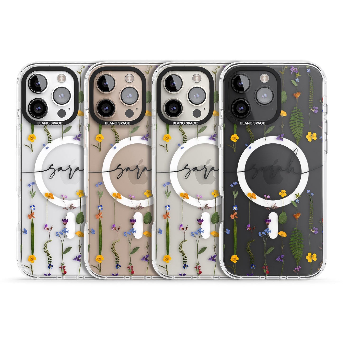 Chaîne de fleurs sauvages personnalisée