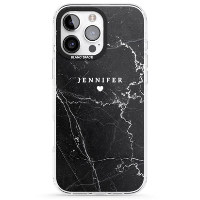 Personalised Black Marble