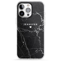 Personalised Black Marble