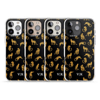 Personalised Gold Cheetah Pattern