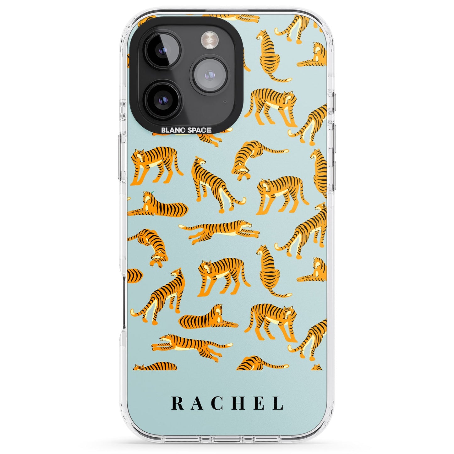Personalised Turquoise Tiger Pattern