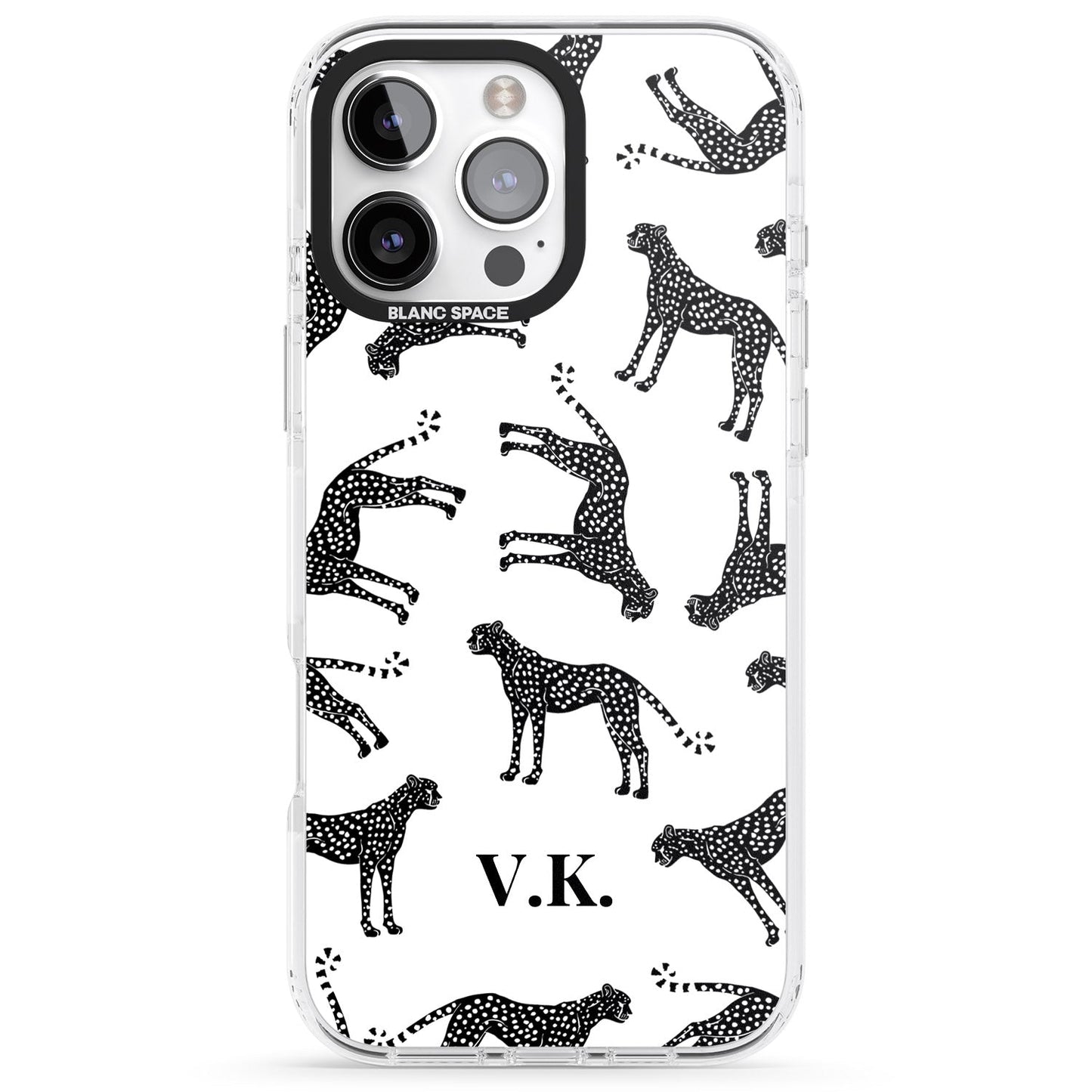 Personalised Black & White Cheetah Pattern