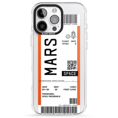 Personalised Mars Travel Ticket
