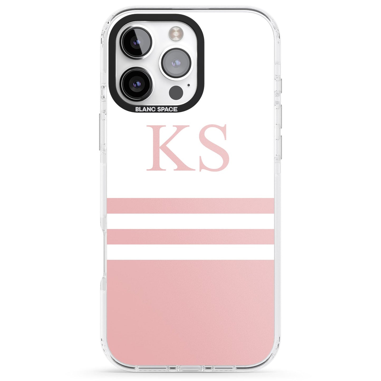 Personalised Pink Stripes & Initials